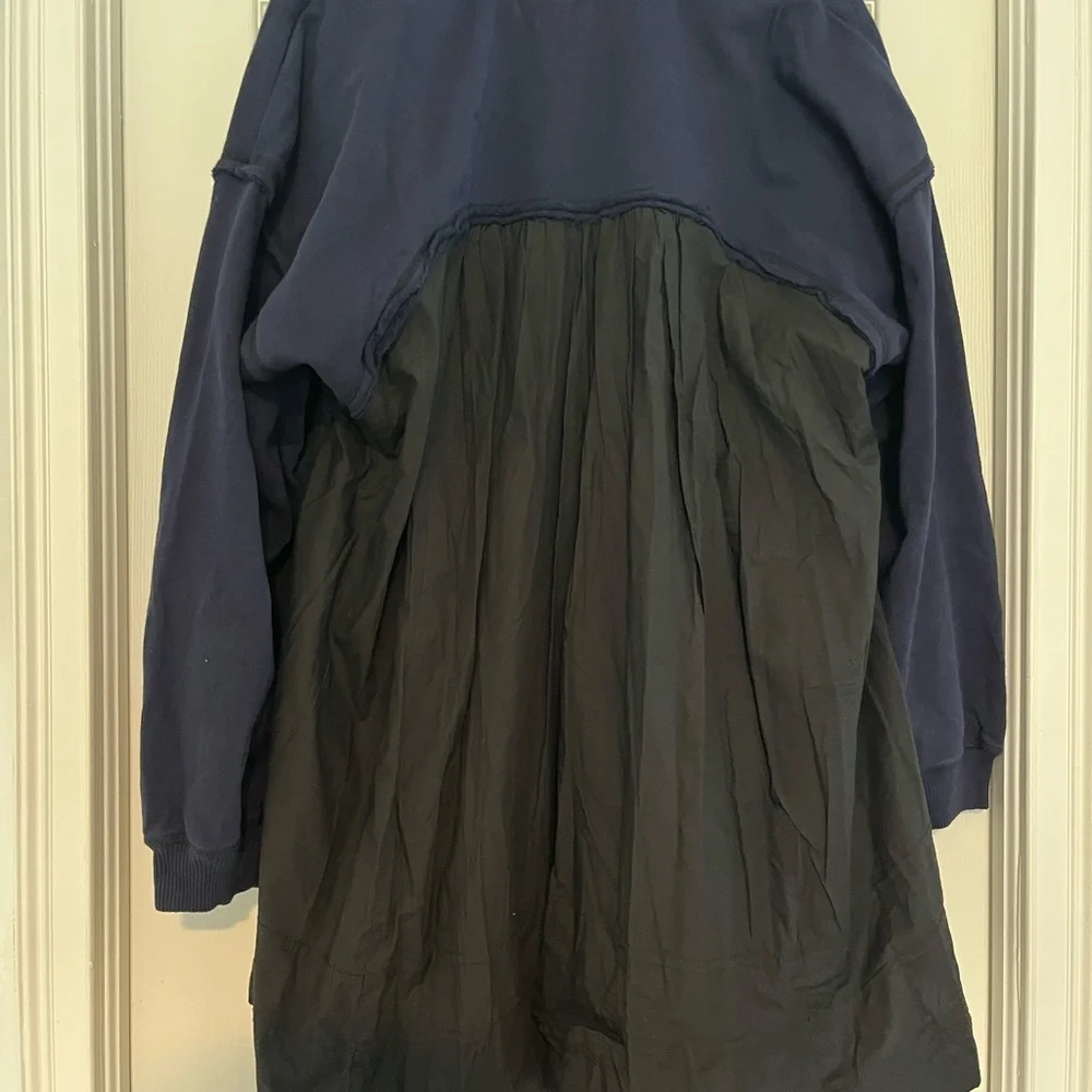 NWT Anthropologie Pilcro long-sleeve-button-front twofer mini-dress - Picture 3 of 5